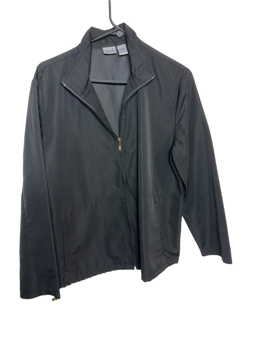 Izod Men's Black Lightweight Windbreaker Jacket